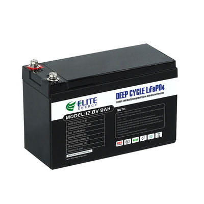 Small Capacity 12V 9Ah Lithium Iron Battery Pack High-Efficiency Solar Energy Storage for RVs, Camping & Off-Grid Systems