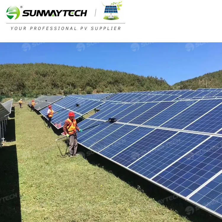 Solar Panel Cleaning Brush With Water Feeder for Barren Mountain and Farming PV Stations Sunway