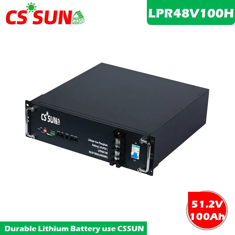 LPR48V100H 51.2V 100Ah LiFePO4 Battery Rack for Solar UPS Telecom Systems