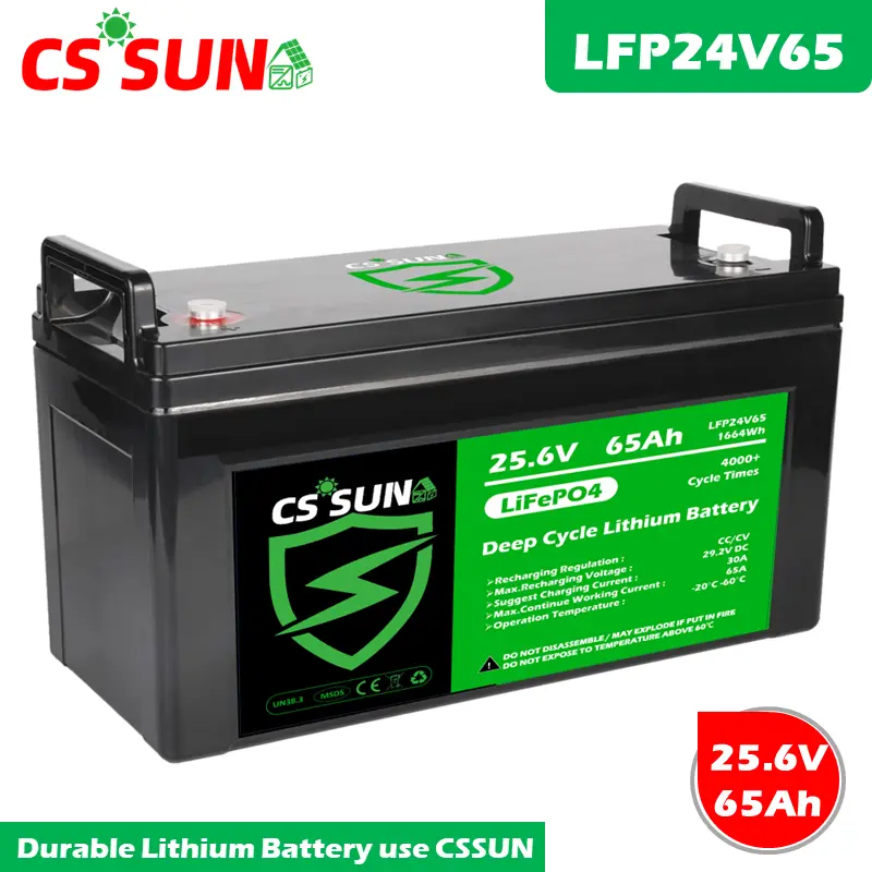 LFP24V150 25.6V 150Ah Lithium Battery Deep Cycle LiFePO4 High Cycle Life for Off-Grid Solar and Wind Energy Storage