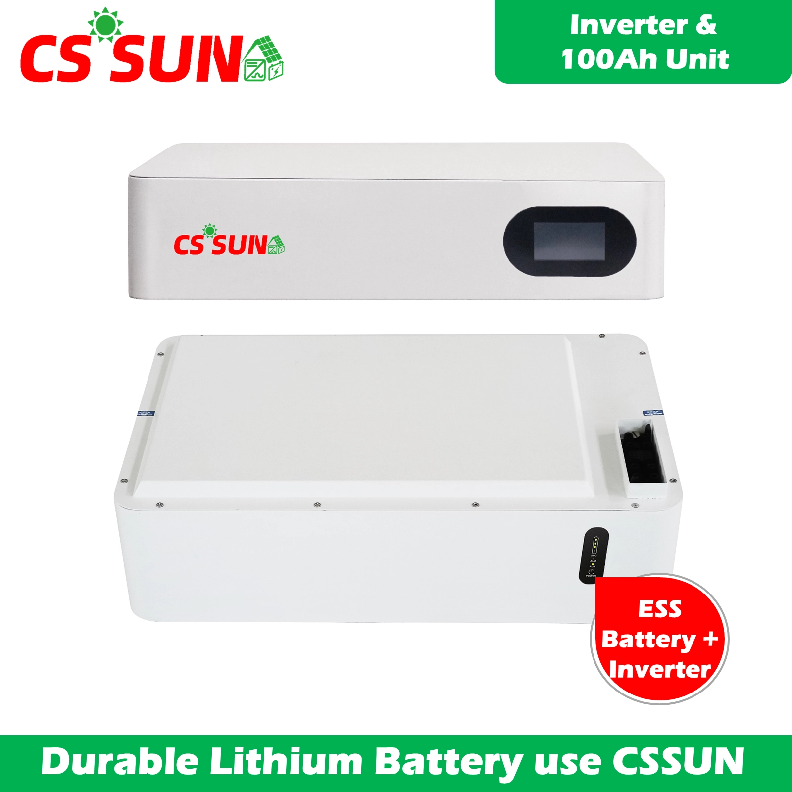 All-In-One ESS Stackable Brick (LiFePO4 Battery Pack + Inverter) 5KWH-25KWH Expandable Off-Grid/Backup Power Solution