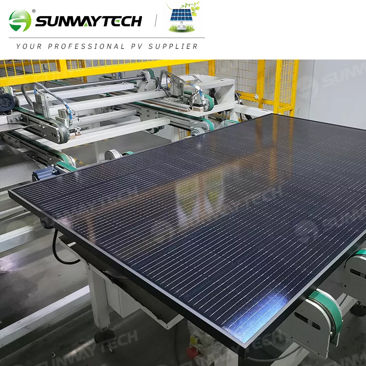 Monocrystalline Solar Panel 405W-425W 182mm 144 Cells All Black for Residential and Commercial Rooftop Installations Sunway