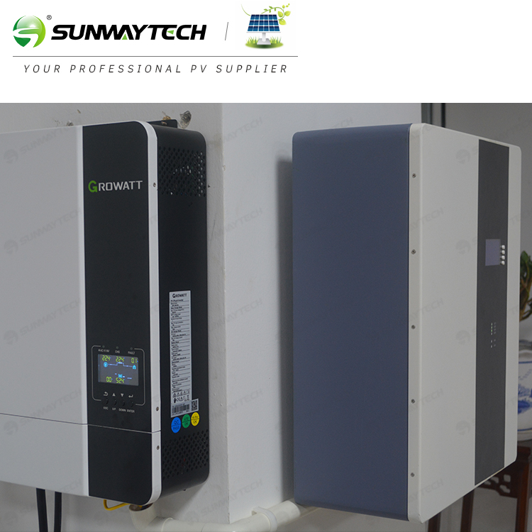 Sunway 51.2V 100Ah 5Kwh Wall Mounted Lithium Battery LFP A+ Grade Long Cycle Life for Home Energy Storage