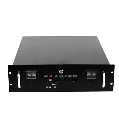 Stackable 50Ah 48V LiFePO4 Battery Pack High-Cycle Life Rack-Mounted for Telecom Station