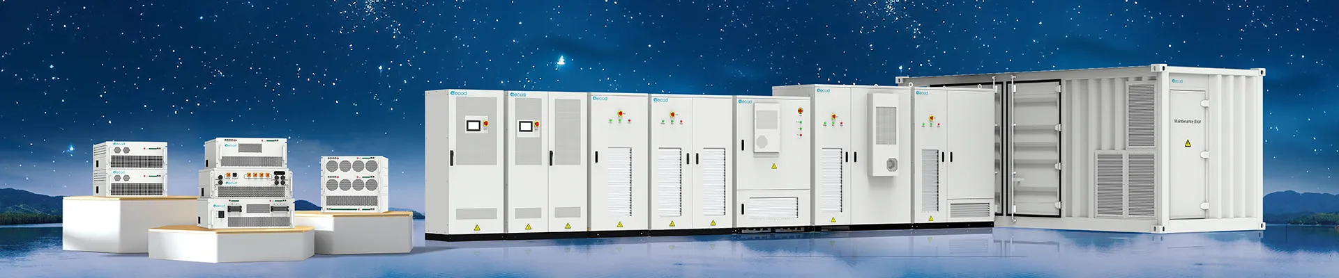 Monet Series 50kW-500kW Modular Solar Hybrid Inverter for On-Grid/Off-Grid Systems with PV, Battery & Mains Integration