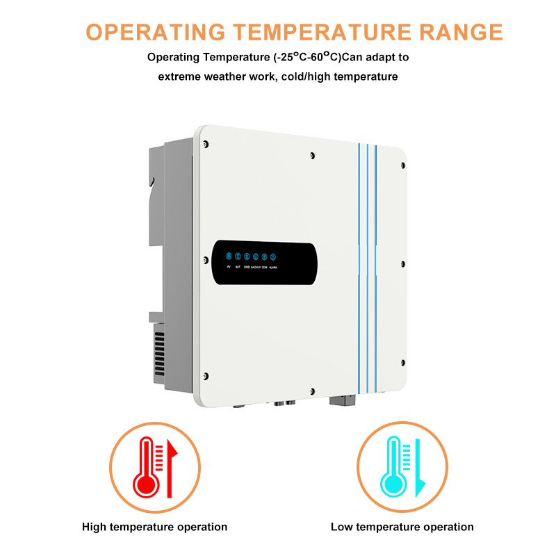 Hybrid Solar Inverter 5KW-10KW 24V/48V MPPT Charging Off-Grid/On-Grid System 1stess