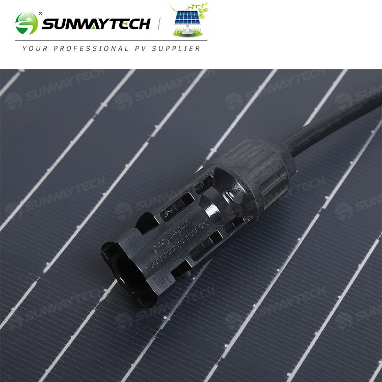 Sunway 70V 355w 375w Balcony Solar Panel Flexible Monocrystalline PV Module for Residential and Marine Use