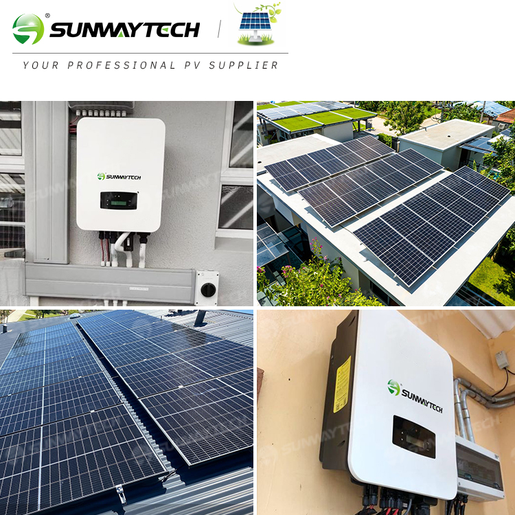 Sunway 3KW-25KW On-Grid Solar Power System Monocrystalline Silicon CE/TUV Certified for Residential and Commercial Use