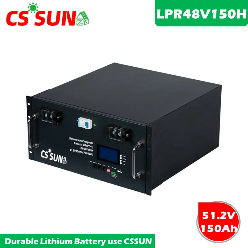 LPR48V100H 51.2V 100Ah LiFePO4 Battery Rack for Solar UPS Telecom Systems