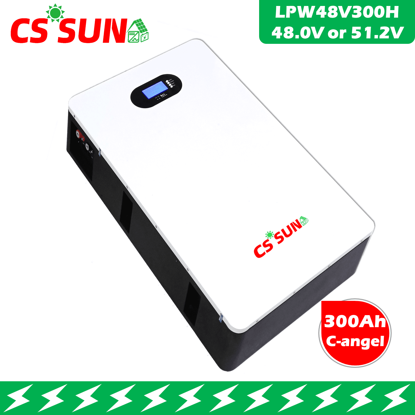 LPW48V280H 51.2V 280Ah LiFePO4 Power Wall Battery Long Cycle Life, High Energy Density for Solar Storage and Backup Power CSSUN