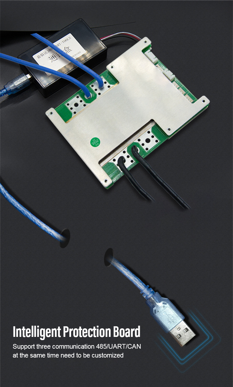 Westarry BMS 4S 60A Smart BMS with UART for 12V LiFePO4 Battery Storage and Solar Systems