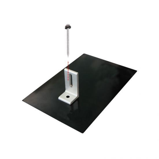 Asphalt Shingle Roof Mount Flashing Kit Aluminum Alloy Anodized for Solar PV Mounting YANGLIN