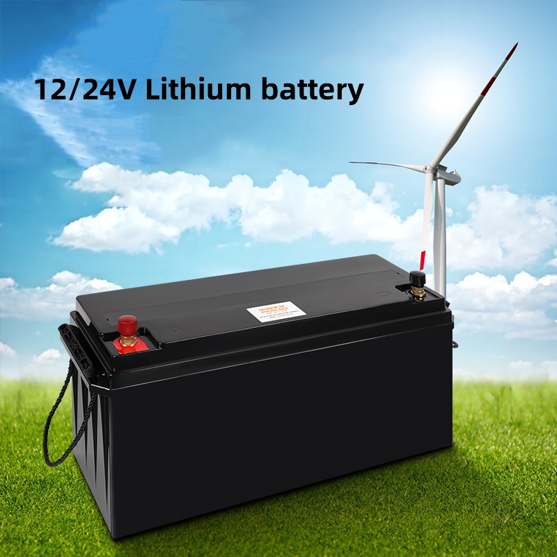Lithium Battery 12V 24V 100Ah-400Ah Large Capacity Solar Energy Storage Emergency Power Supply