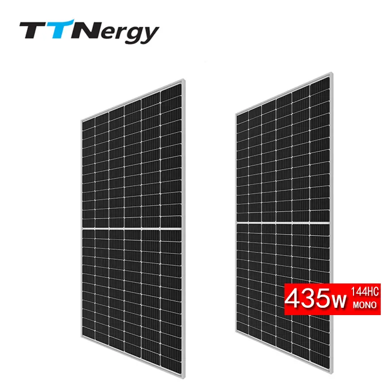 High Efficiency Monocrystalline Solar Panels 435W-460W 166mm Cell 21.2% Efficiency Rooftop and Commercial PV Systems TTN