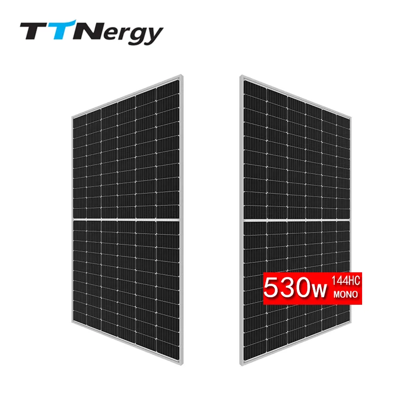 High Efficiency Monocrystalline Solar Panels 48v 540w 550w 560w PERC Half Cell 21.67% Panel Efficiency for Residential and Commercial Solar Power Systems TTNergy