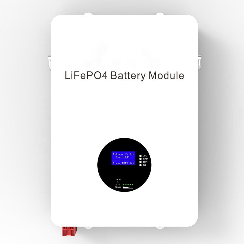 Wall mounted energy storage battery 48V 100Ah LiFePO4 High Cycle Life for Home and Commercial Use