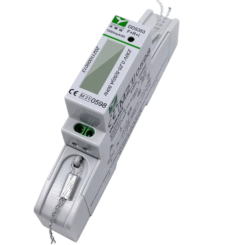 YTL Manufacturer DDS353 Electric Digital Power Meter Single Phase DIN Rail 230V 5(50)A Class B Accuracy for Electricity Distribution and PV Systems