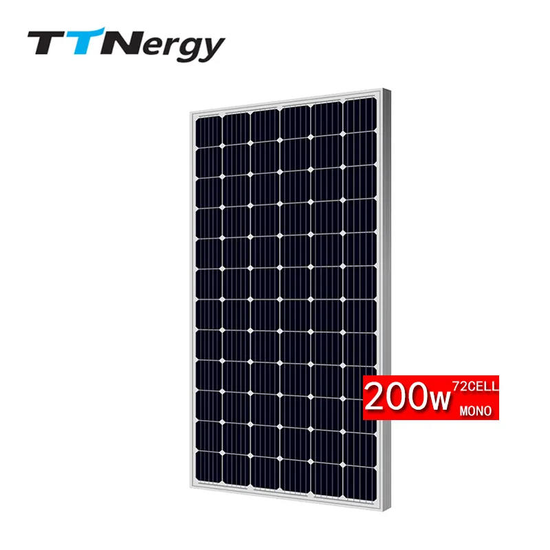 250w Solar Panels Monocrystalline High Efficiency 16.21% Output for Residential and Commercial Use TTnergy