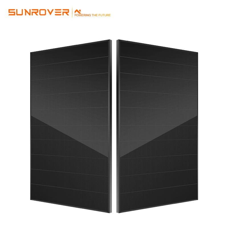 400w shingled solar panels All Black Mono PERC 21.89% Efficiency Commercial Rooftop Solar Power Sunrover