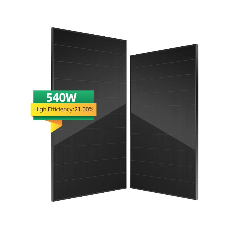 Solar Panel Roof Shingles Full Black Bifacial Mono Shingled 420W for Residential and Commercial Installations Sunrover
