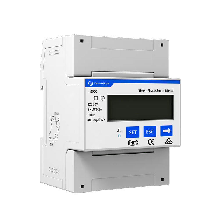 Three Phase Smart Meter 3P4W Class 1.0 Accuracy DIN-Rail Mounting for Power Monitoring in Industrial and Commercial Systems