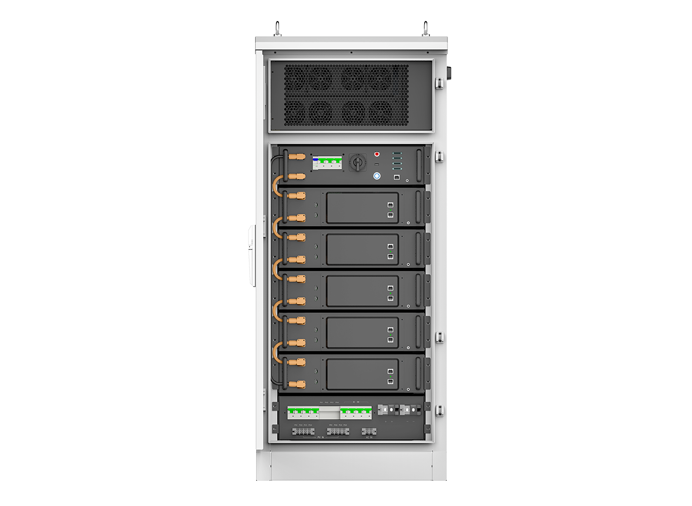 PowerBase MAX-48 48kWh LiFePO4 Air-Cooling Battery System for Commercial & Industrial Peak Shaving, Backup Power, Renewable Integration