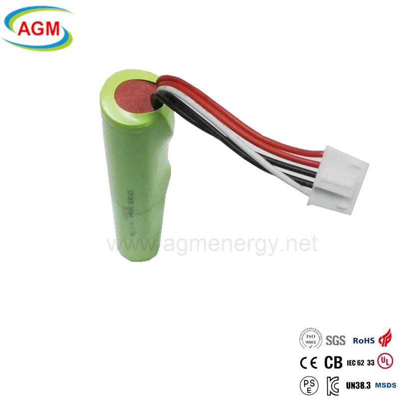 Smart Products 2S1P ICR 18650 2400mAh 7.4V Lithium Battery High-Capacity Rechargeable for Solar Energy and E-Bike Applications