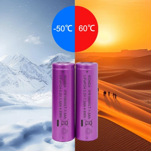18650 Lithium Ion Battery 3.2v 3.6v 2000mAh 1500mAh Low Temperature Resistance for Drones, E-Bikes, Cold Weather Applications RONDA A+