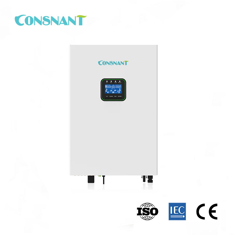Off-Grid Hybrid Solar Inverter 4200W/6200W 24VDC/48VDC 120-450VDC MPPT for Residential and Commercial Power Backup Consnant
