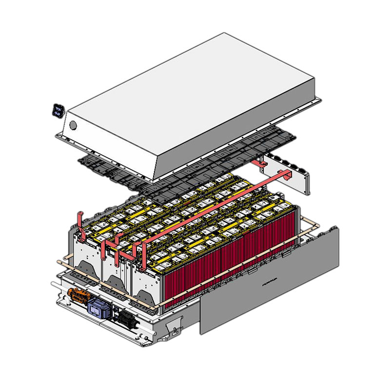 32/35kWh Electric Coach Liquid-cooling Battery Box Integrated Liquid Cooling, IP67 Protection for Commercial EVs
