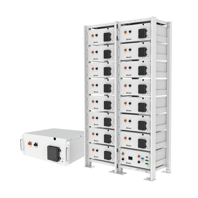 Rack Mounted Industrial & Commercial Energy Storage System LiFePO4 100Ah/200Ah Natural Cooling for Renewable Energy Storage and Backup Power