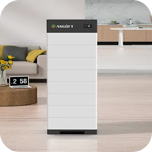 High Voltage Stackable Battery 30.72kWh 153.6V-409.6V for Solar Energy Storage and Home Backup Power ASGOFT