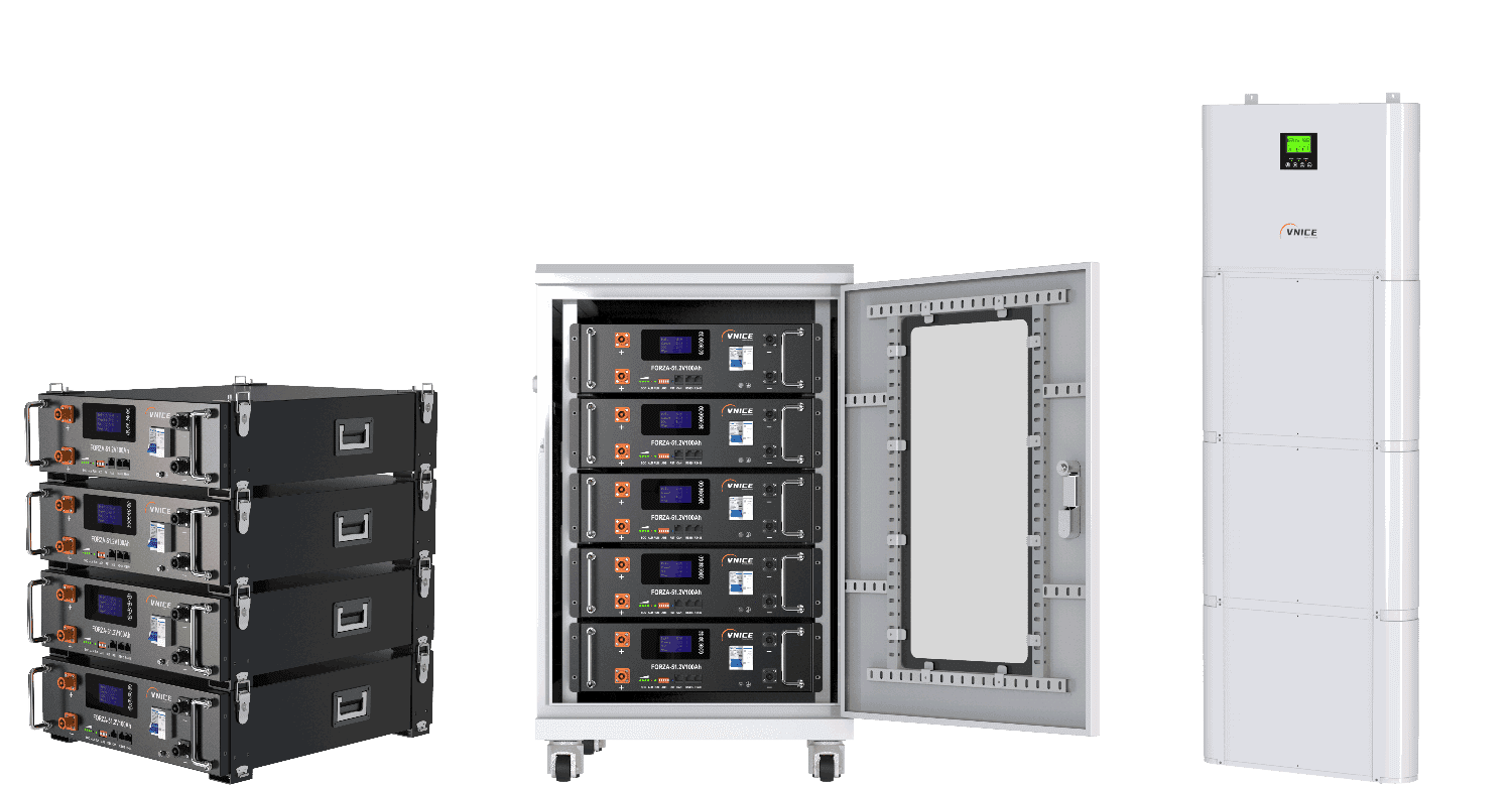 FORZA-C(Cabinet)- 5Kwh 10Kwh 15Kwh 20Kwh LiFePo4 cabinet Solid State Battery High-Density Energy Storage for Home Solar Systems VnicePower
