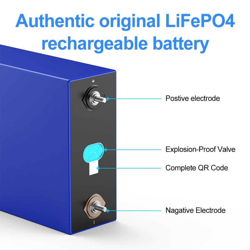 LiFePO4 Battery 3.2V 280Ah High Cycle Life for Solar Energy Storage and Electric Power Systems EVE
