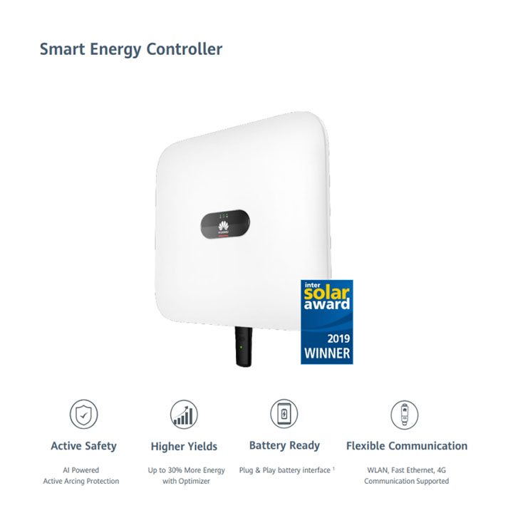 Huawei SUN2000-12KTL-M1 12kW 3-Phase Solar Inverter with MPPT & Battery Support for Residential and Commercial Use