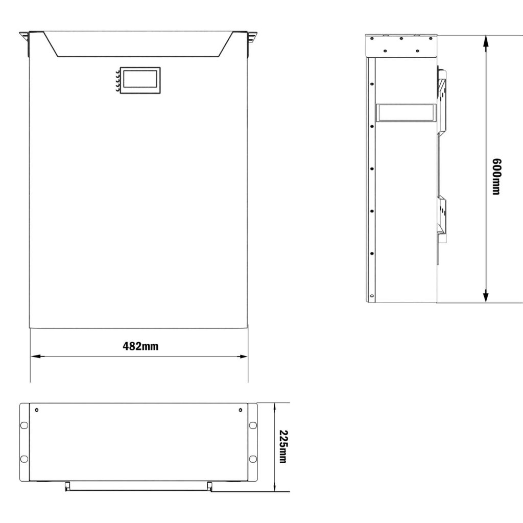 10Kwh Lithium Battery Powerwall 48V 200Ah High-Cycle Life Solar Energy Storage System for Home Backup Virtue