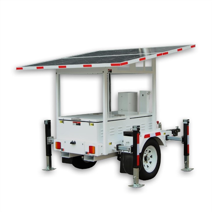 Solar Power Generator 2kW Pure Sine Wave 9600Wh GEL Battery Off-Grid Solar Trailer for Outdoor & Emergency BIGLUX