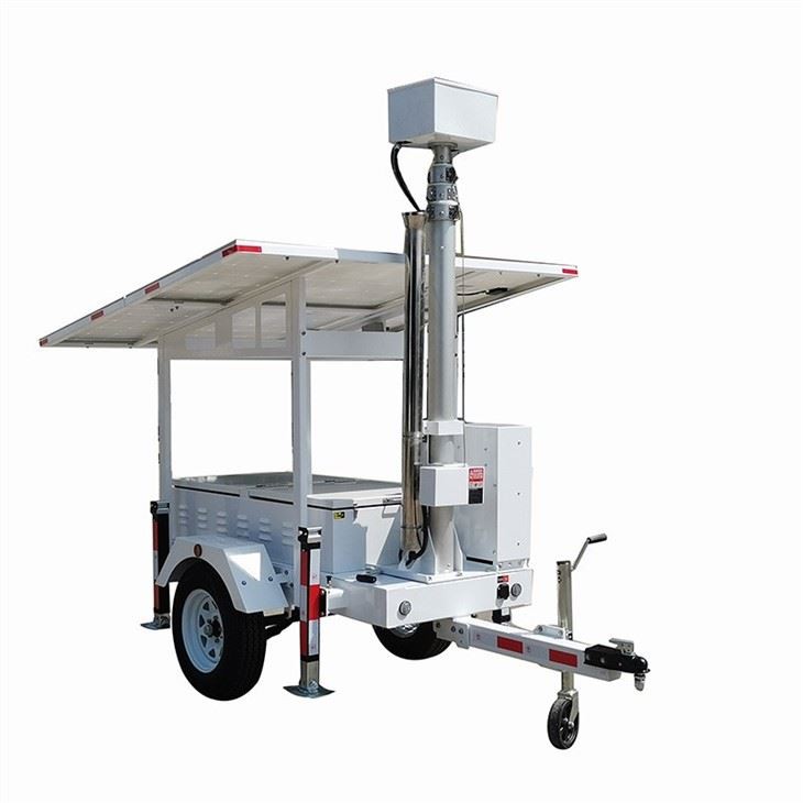 Solar Security Tower 2×460W Mono Solar Panel, 9600Wh GEL Battery Outdoor Surveillance for Hotels Biglux