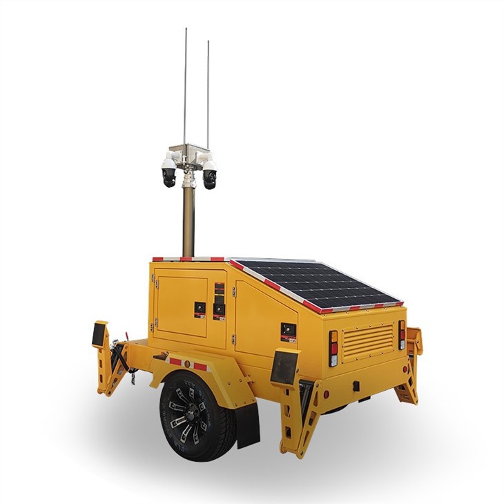 Hybrid CCTV Tower 4KW Inverter Solar Diesel Powered Surveillance System for Remote Security Monitoring BIGLUX