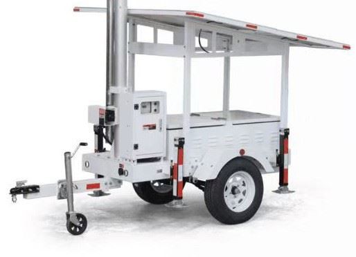 Solar Power Generator 2kW Pure Sine Wave 9600Wh GEL Battery Off-Grid Solar Trailer for Outdoor & Emergency BIGLUX