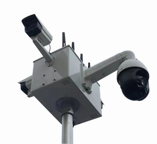 High Definition Surveillance Mobile Solar CCTV Trailer DC24V 2×460W Mono Solar 9.6kWh Battery Off-Grid Security Monitoring BIGLUX