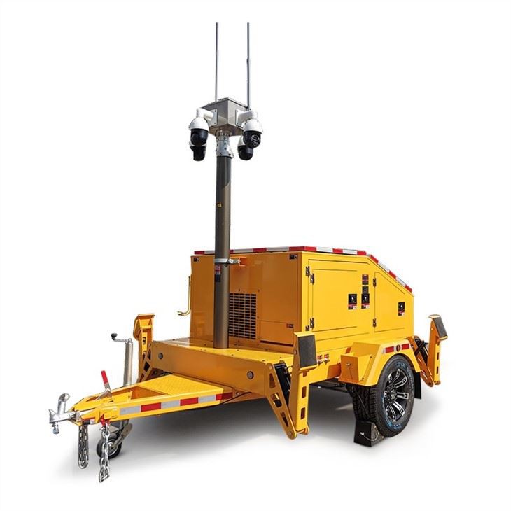 Hybrid CCTV Tower 4KW Inverter Solar Diesel Powered Surveillance System for Remote Security Monitoring BIGLUX