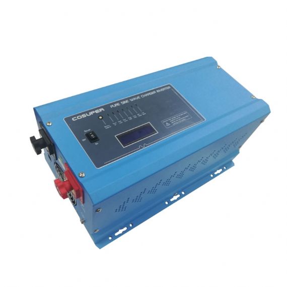 1000 W Pure Sine Wave Inverter Charger 12V/24V Input 100-240V AC Output for Solar Systems RVs and Off-Grid Power