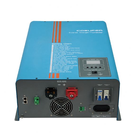 12000W Split Phase Inverter Charger 48V DC to 120V/240V AC Pure Sine Wave for Off-Grid Solar and Backup Power Systems COSUPER