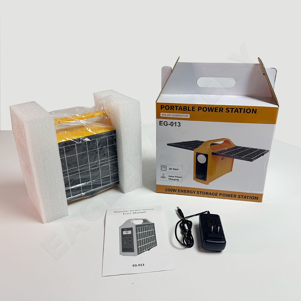 Eg013Li Portable Power Station 100W LiFePO4 Battery 12.8V 76.8Wh for Outdoor Backup Power EagleBattery
