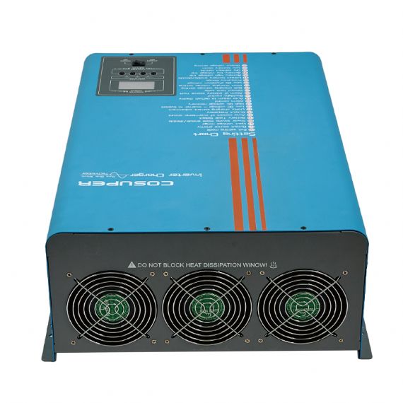 12000W Split Phase Inverter Charger 48V DC to 120V/240V AC Pure Sine Wave for Off-Grid Solar and Backup Power Systems COSUPER
