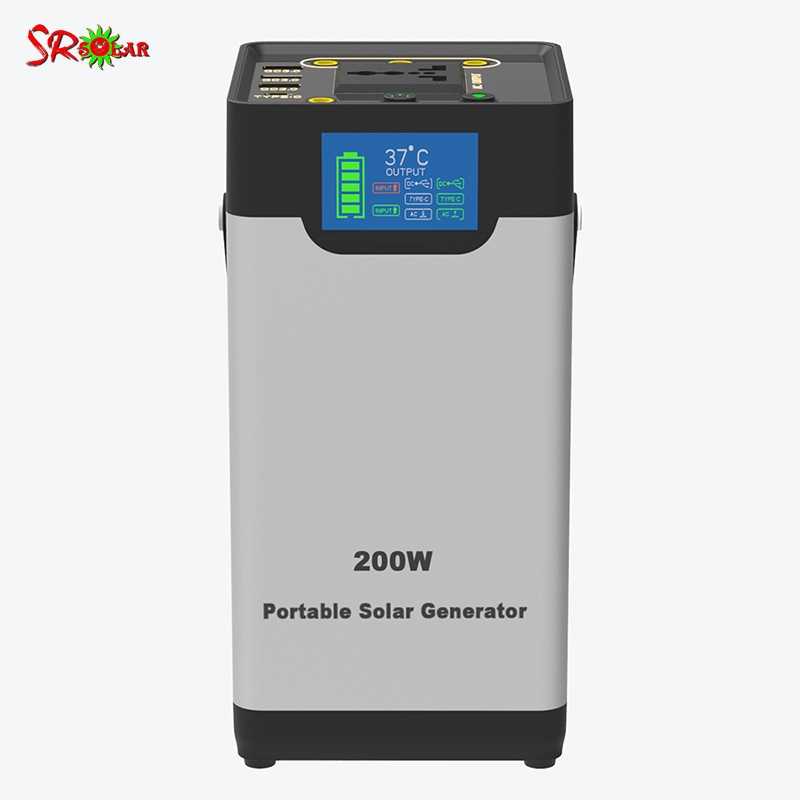 200W Solar Generator Portable Power Bank 50000mah Lithium Battery 18650 Outdoor Camping Emergency Backup Sopraysolar
