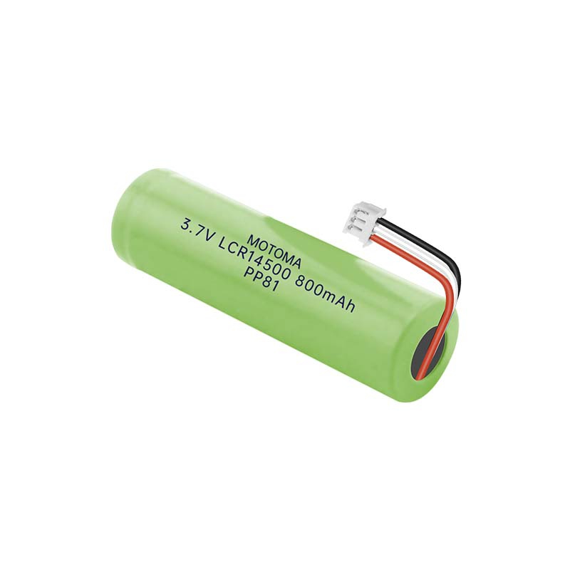 Lithium Ion Battery 3.7V ICR14500 800mAh High-Cycle Life for Portable Devices and Energy Storage Systems