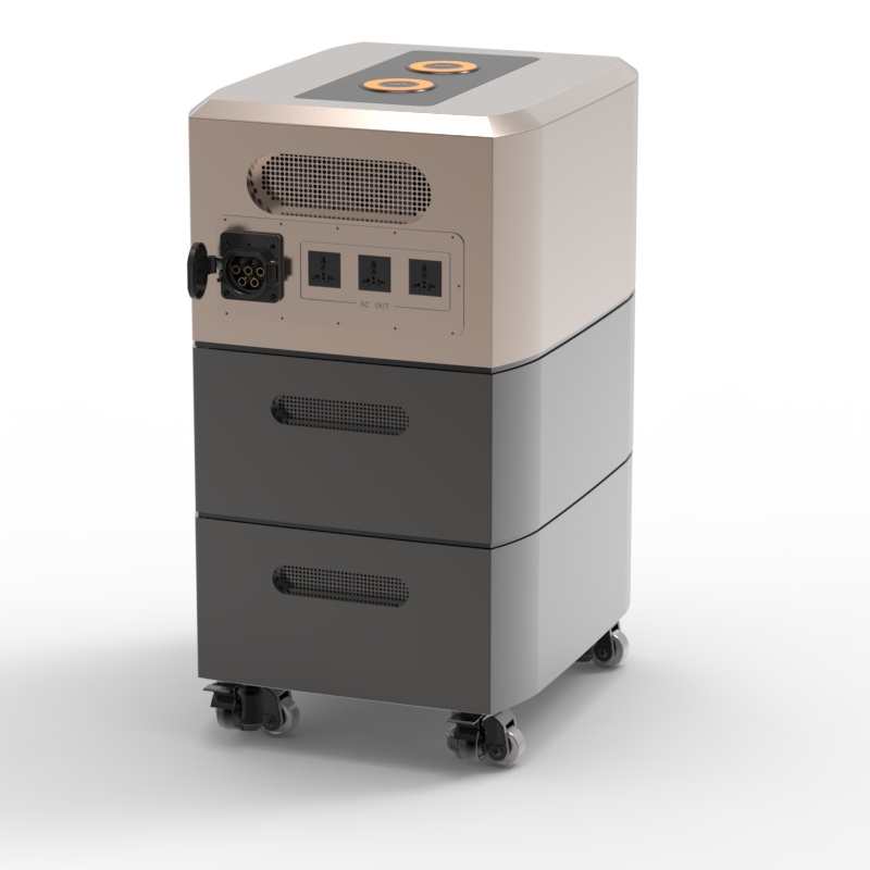 Stacked Energy Storage System 10kwh Lithium Battery 5KW Inverter with Battery All-in-One Home Backup Power Solution SRSOLAR