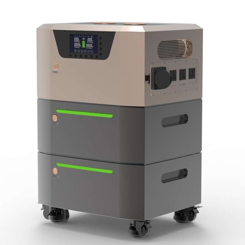 Stacked Energy Storage System 10kwh Lithium Battery 5KW Inverter with Battery All-in-One Home Backup Power Solution SRSOLAR